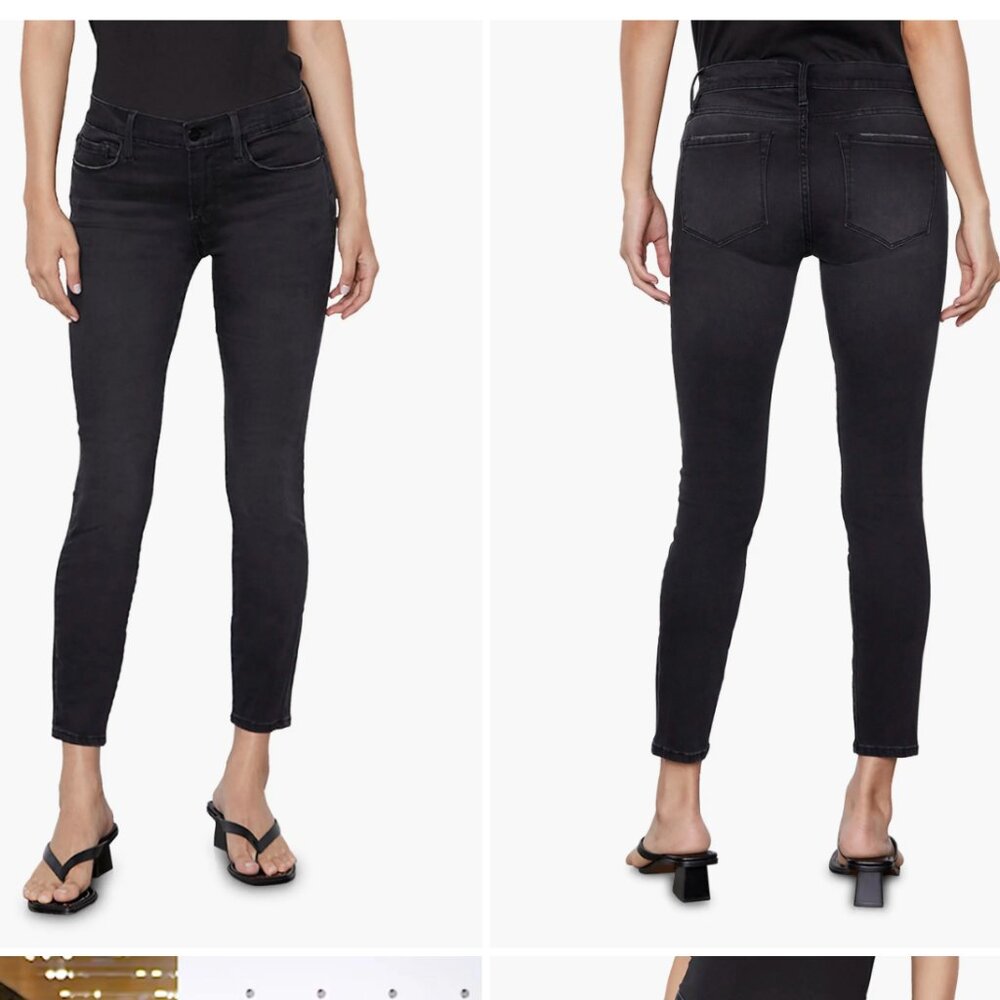 Frame Black Skinny Jeans - size 25